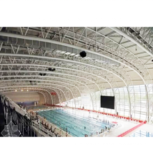 LF Abu Dhabi Hot Galvanized High Steel Space Frame Cover Swimming Pool Roof